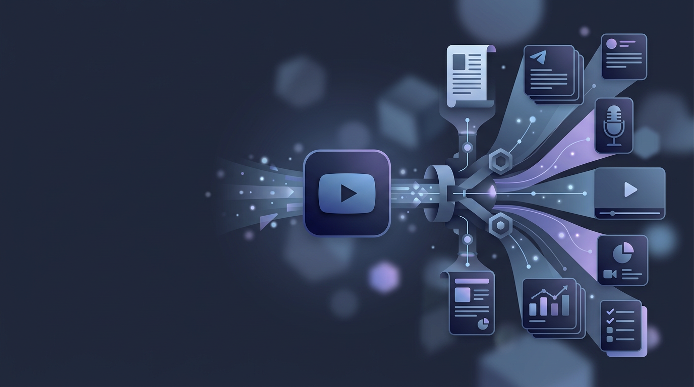Контент для YouTube: как перерабатывать видео в статьи и посты в 2026